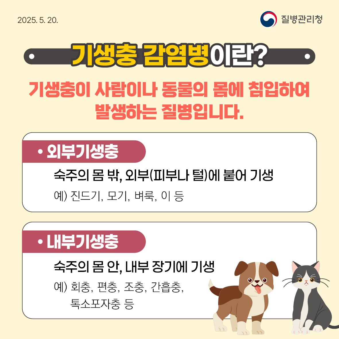 기생충 감염병 예방수칙 안내