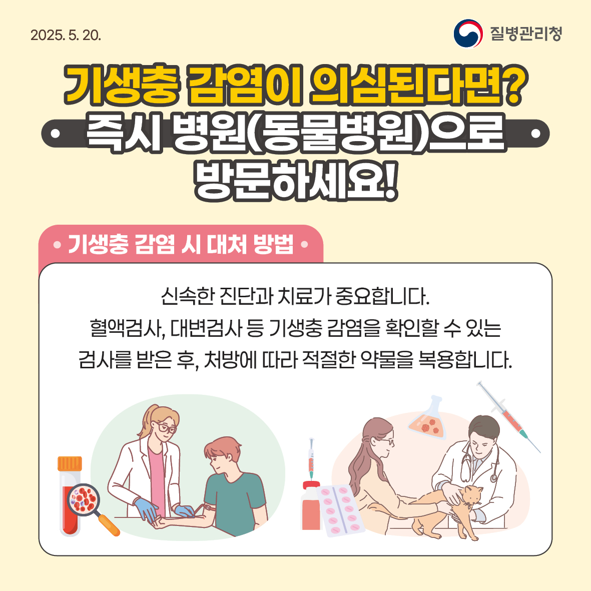 기생충 감염병 예방수칙 안내
