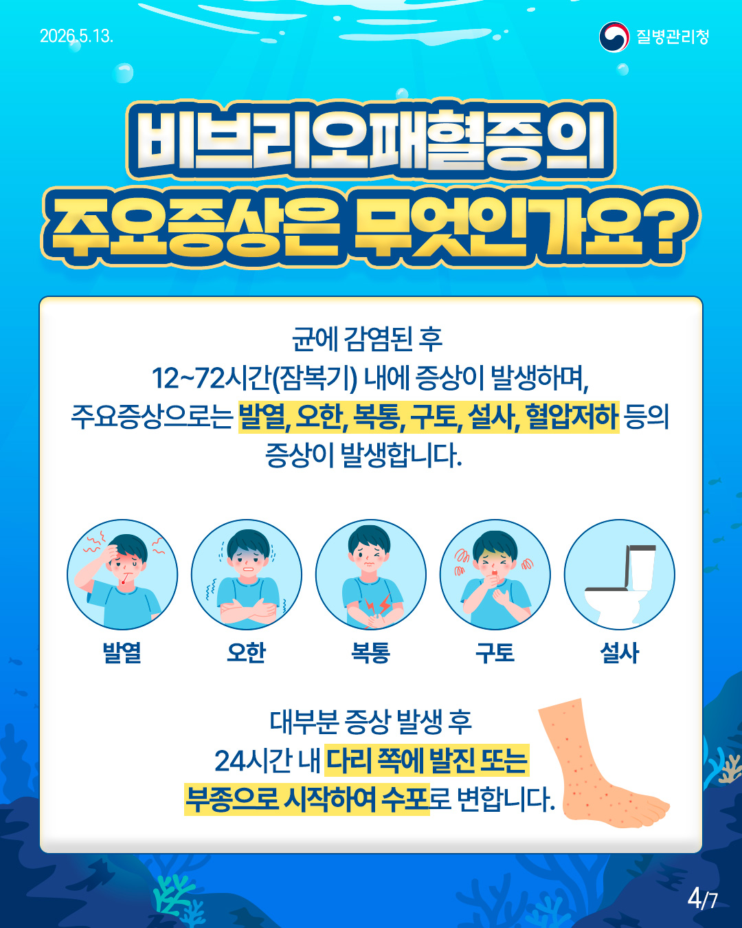 비브리오패혈증, 함께 예방해요!