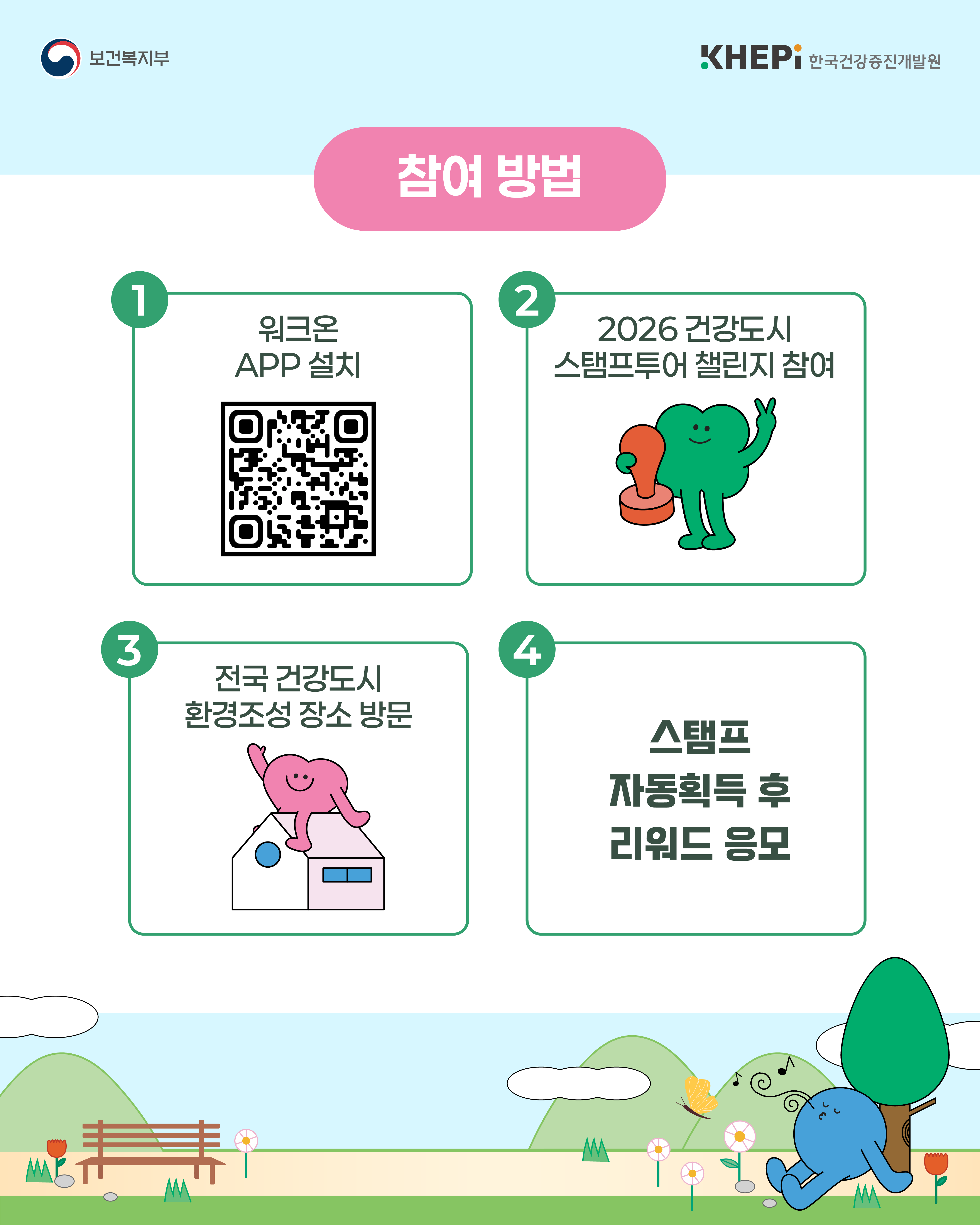 2026 건강도시 스탬프 투어 도시에서 건강을 만나다