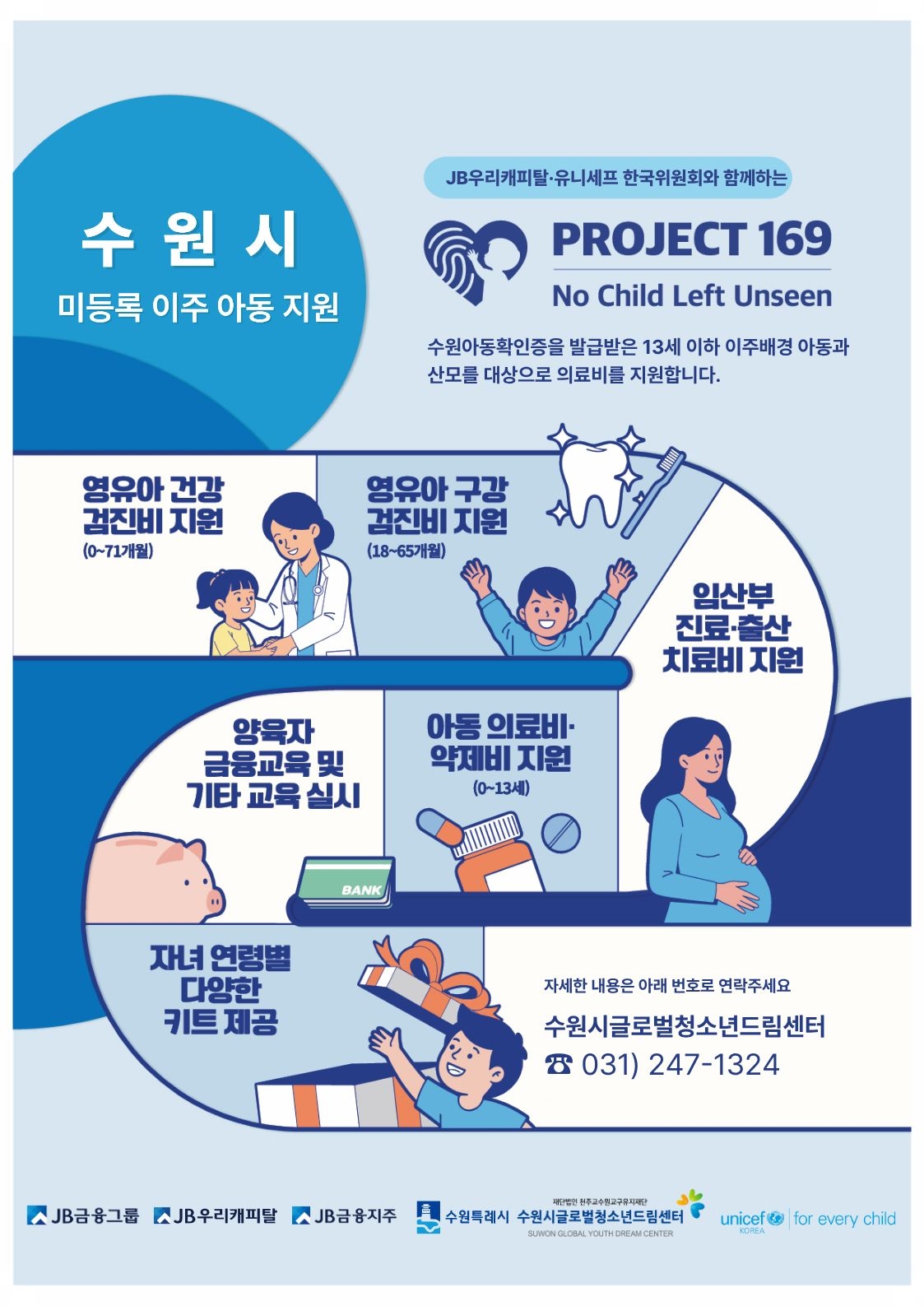 2026년 수원시 출생 미등록 이주아동 지원「프로젝트 169」사업